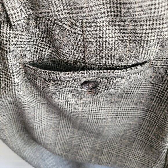 Loft Womens Pants Size 4 Marisa Trousers Black and Cream Glen Check Classic - Picture 11 of 11